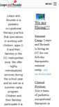 Mobile Screenshot of leapsandboundsot.com