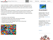 Tablet Screenshot of leapsandboundsot.com